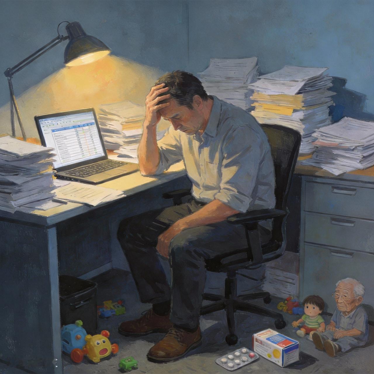 人到中年，压力就像潮水一般涌来。经济压力首当其冲，上有老下有小，孩子的教育费用像