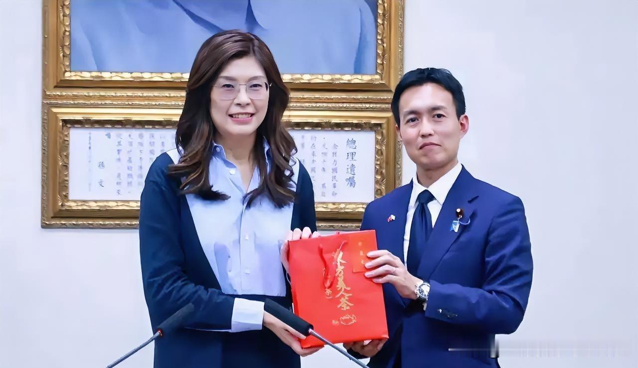 8月4日，中国国民党主席郑丽文在国民党中央党部，会见了日本自民党青年局局长平沼正