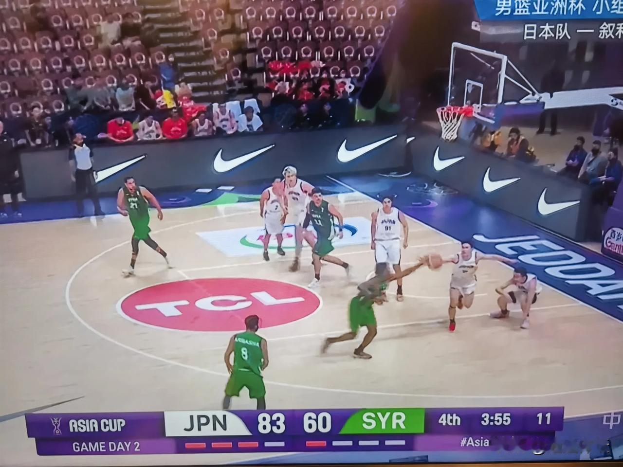 男篮亚洲杯日本队对阵叙利亚，下半场究竟发生了什么？
     83：60！谁也想