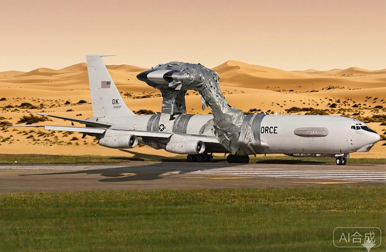 谁都不服，就服美军的后勤保障！修好了，大家看能飞吗？掉地上的蘑菇也能粘起来，牛啊