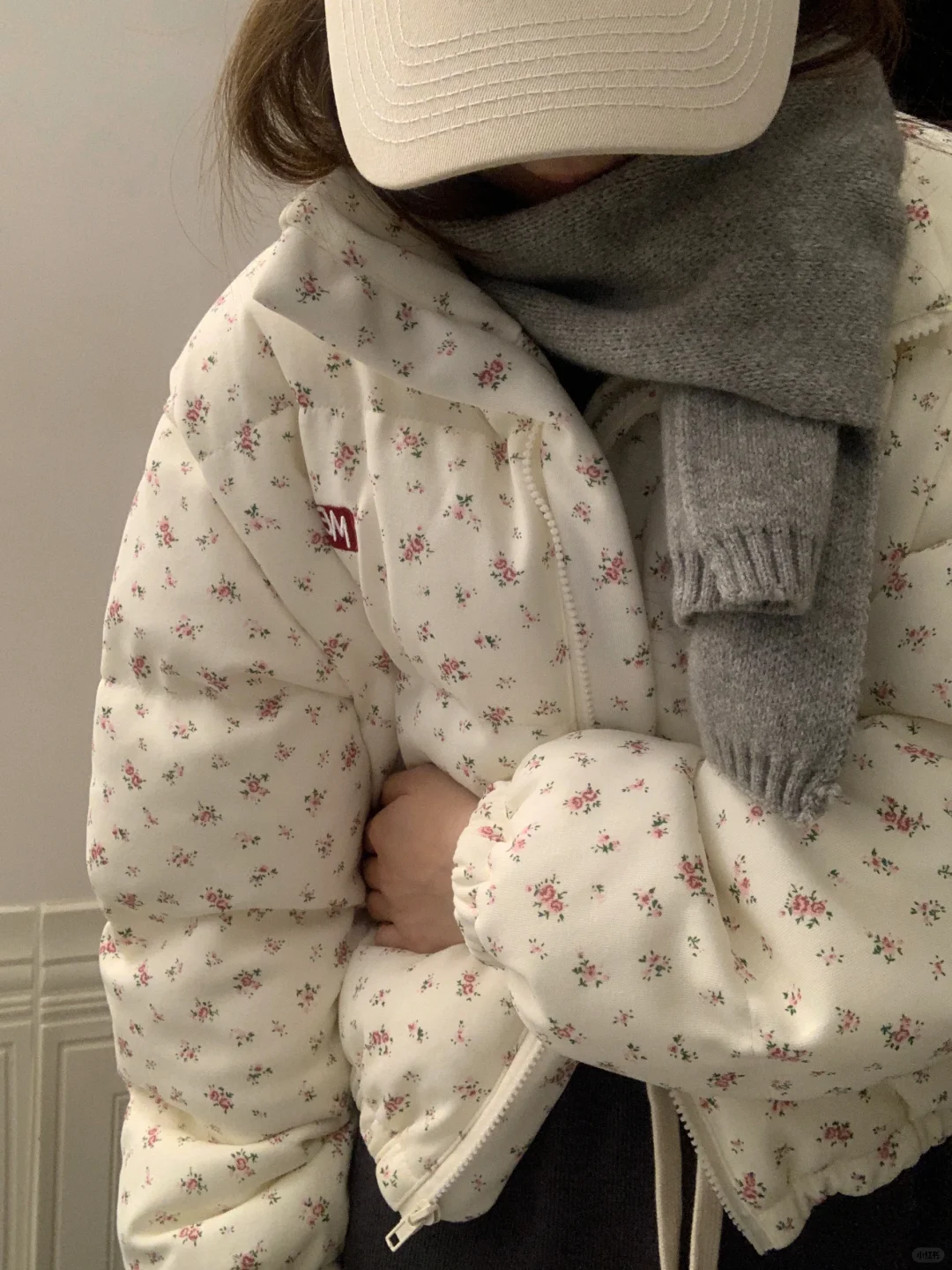 很喜欢碎花棉服～好乖呀！