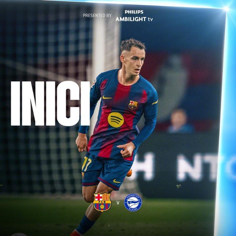 巴萨vs阿拉维斯全场比赛开始，巴萨加油！巴萨 🔴🔵 ForçaBarça