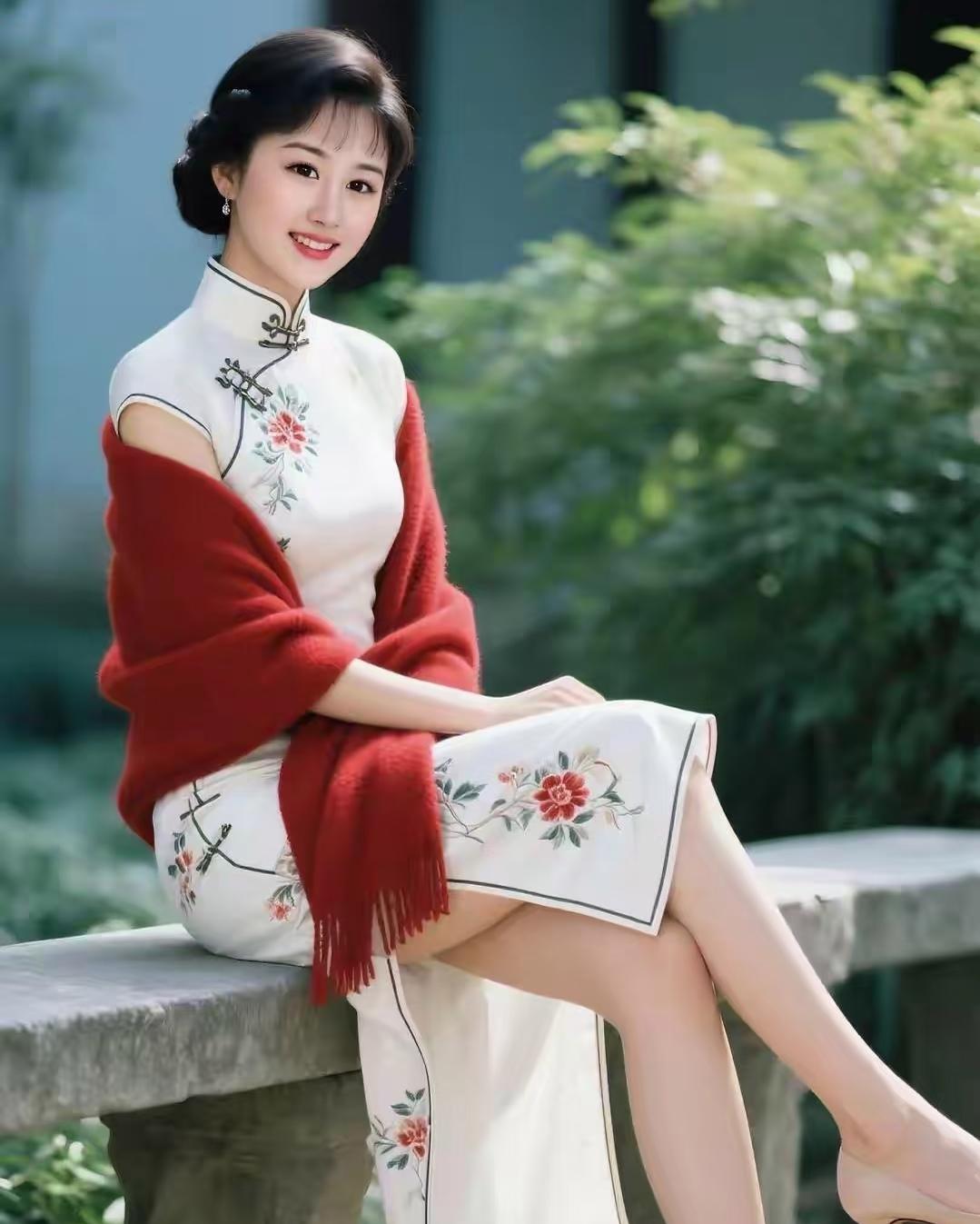 优雅旗袍，气质美女！