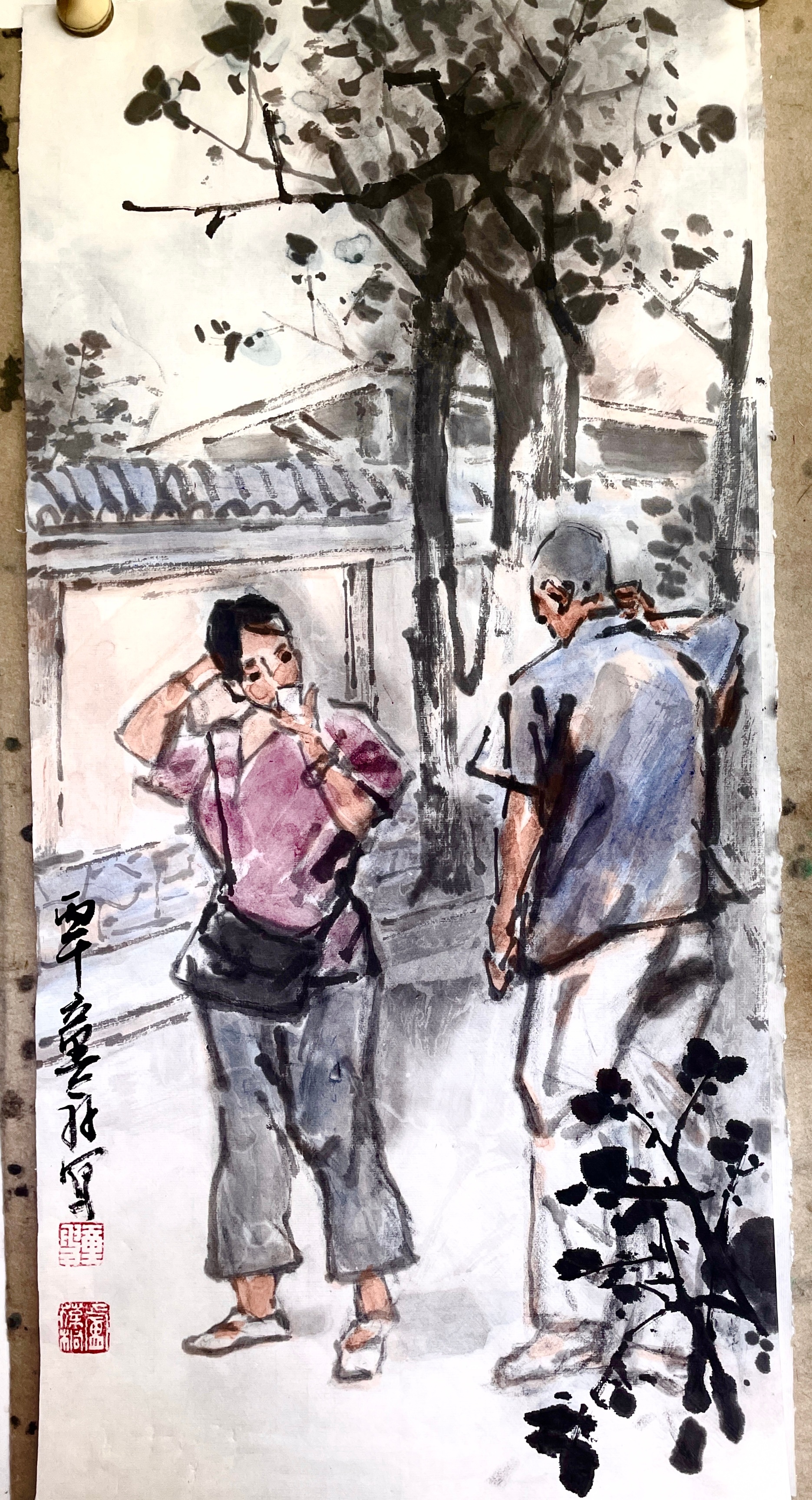 卢氏水墨[超话]  出门在外 ​​​