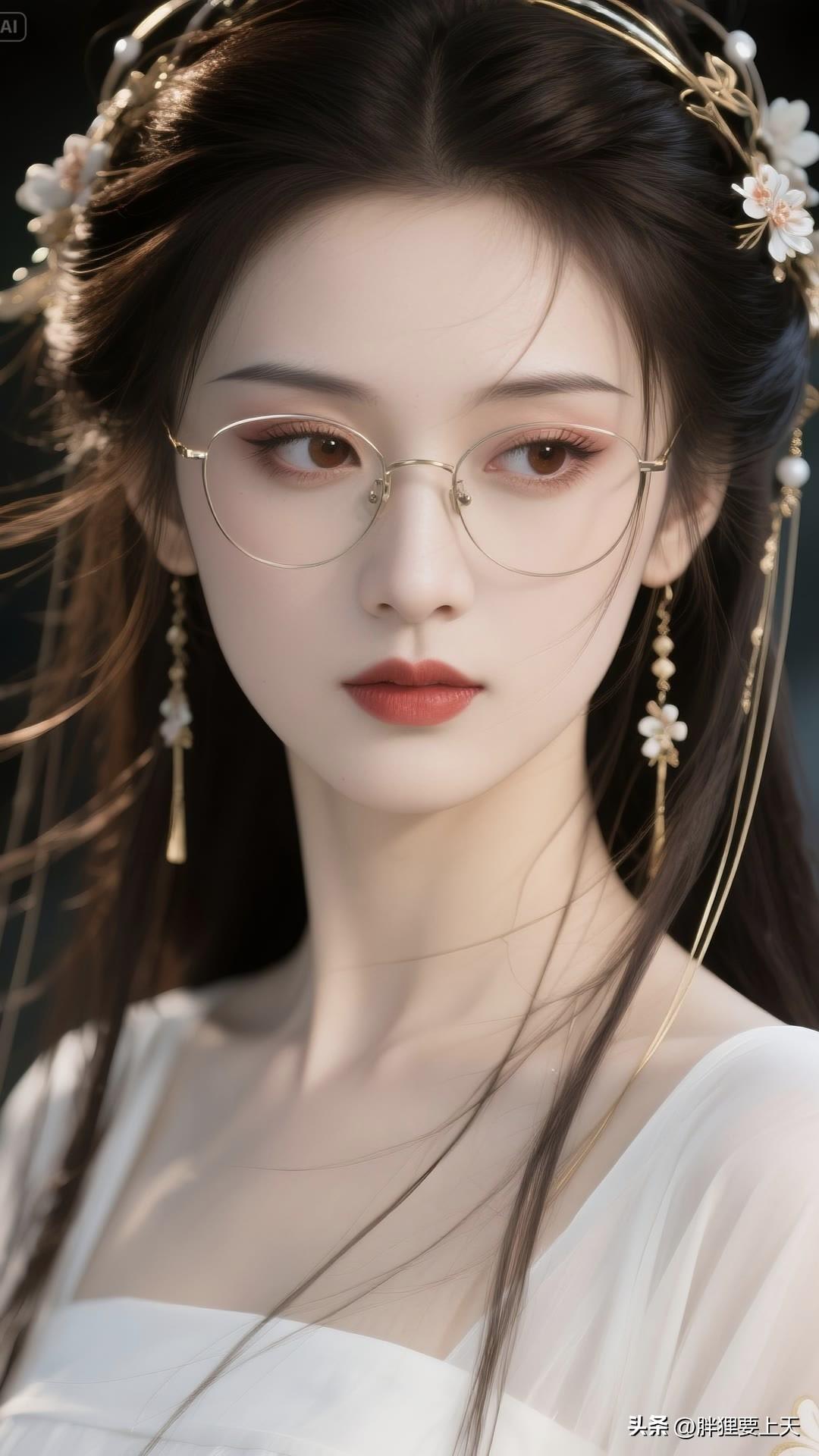 兰舟载酒听荷语，萤火偷簪美人裙。美女人像群 高清美女 古风