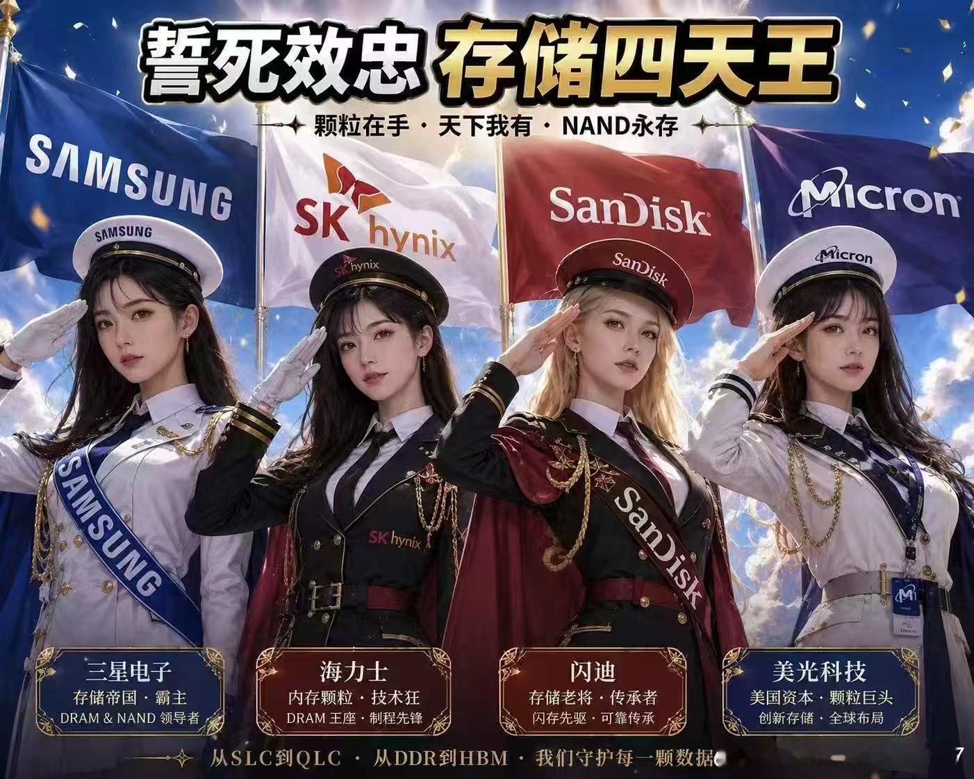 存储四天王！周末这样吹， 存储会不会见顶？下周继续用真金白银跟踪一下。 