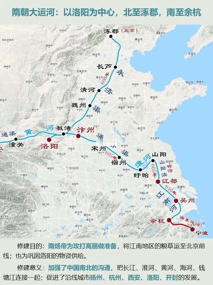 隋朝大运河能不能叫京杭大运河❓