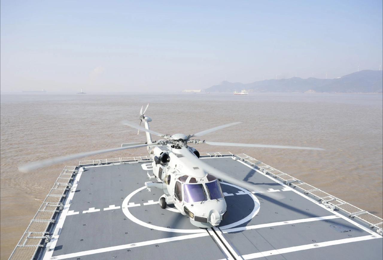 鱼跃龙门：直20F亮相054A改进型519阜阳舰，我军反潜能力再上新台阶

这说