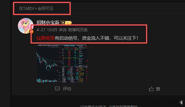 丝路视觉大家觉得怎么样？十多个点到手！做宝的内部，吃肉都是妥妥的！我相信宝的实力