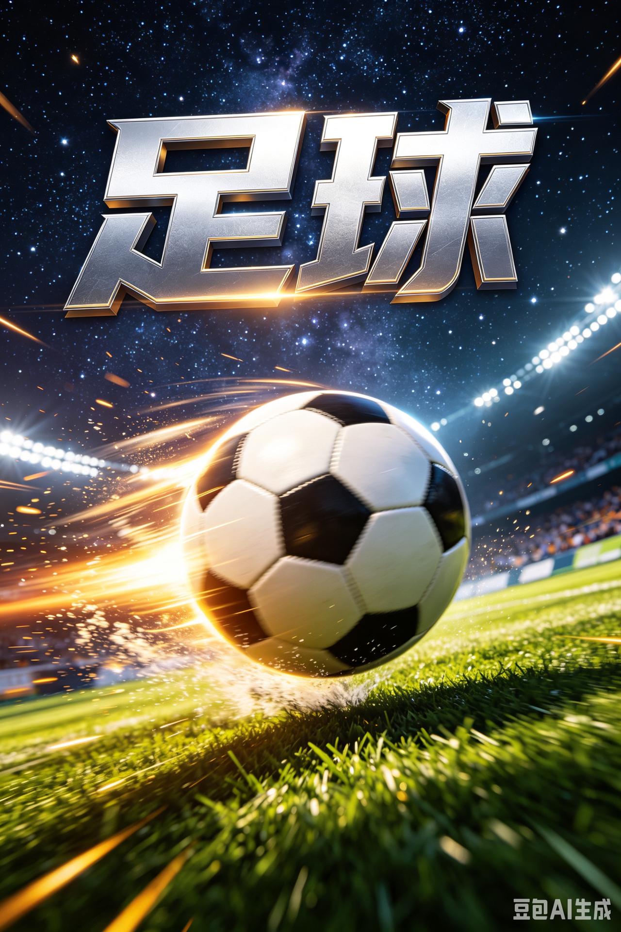 🏆 星光闪耀的足球赛场，激情四溢！