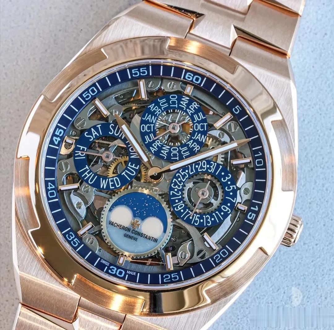 绝美的艺术品_纵横四海年历超薄镂空月相表
【江诗丹顿】VACHERON CONS