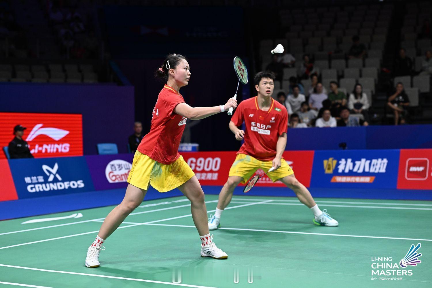 2026中国羽毛球大师赛 第一轮朱一珺/李茜赛后采访问：第一场750级别的比赛是