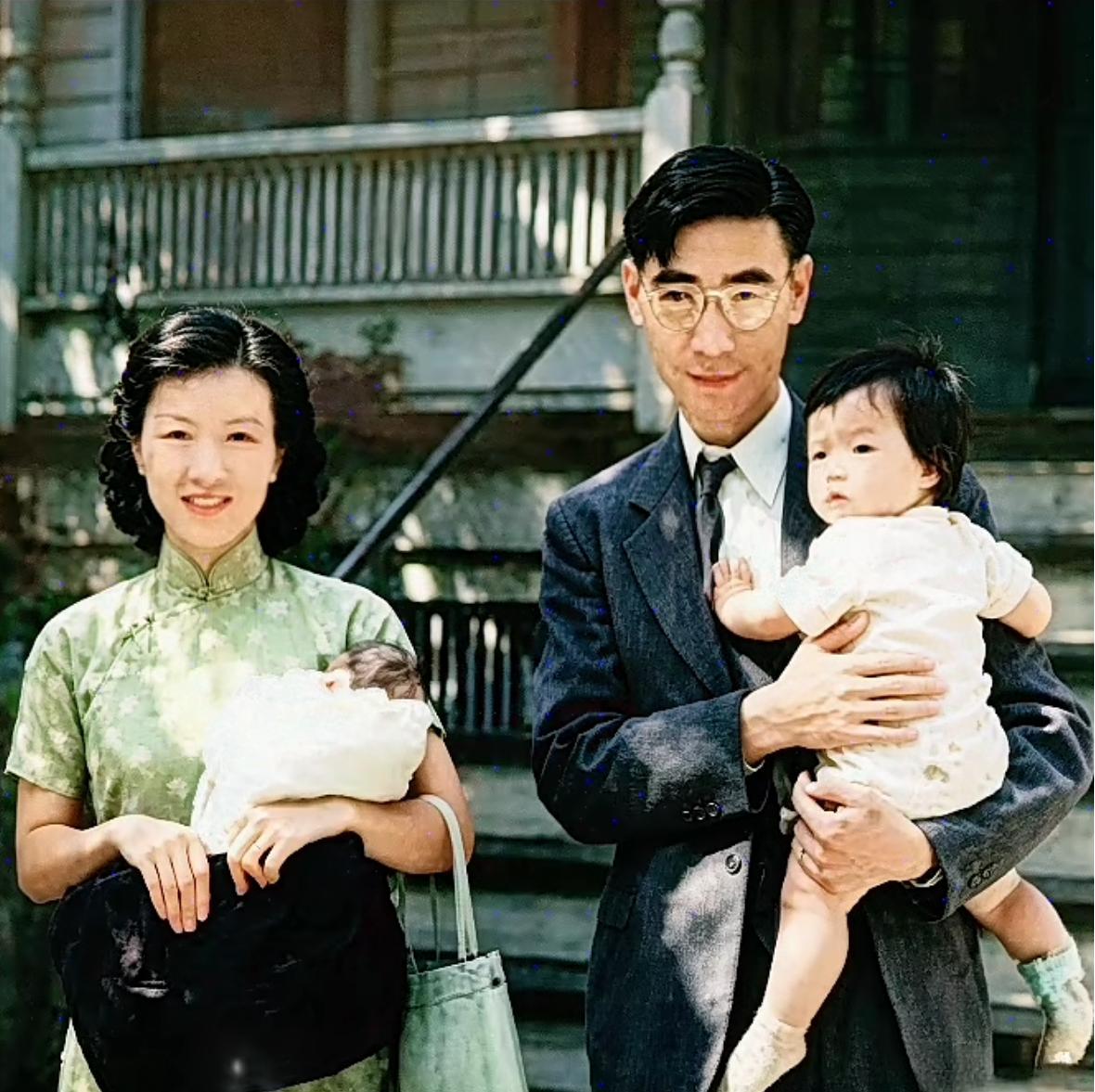 这是史上最伟大的全家福！47岁的郭永怀和妻子李佩、女儿郭芹留下温馨的合影，都看看