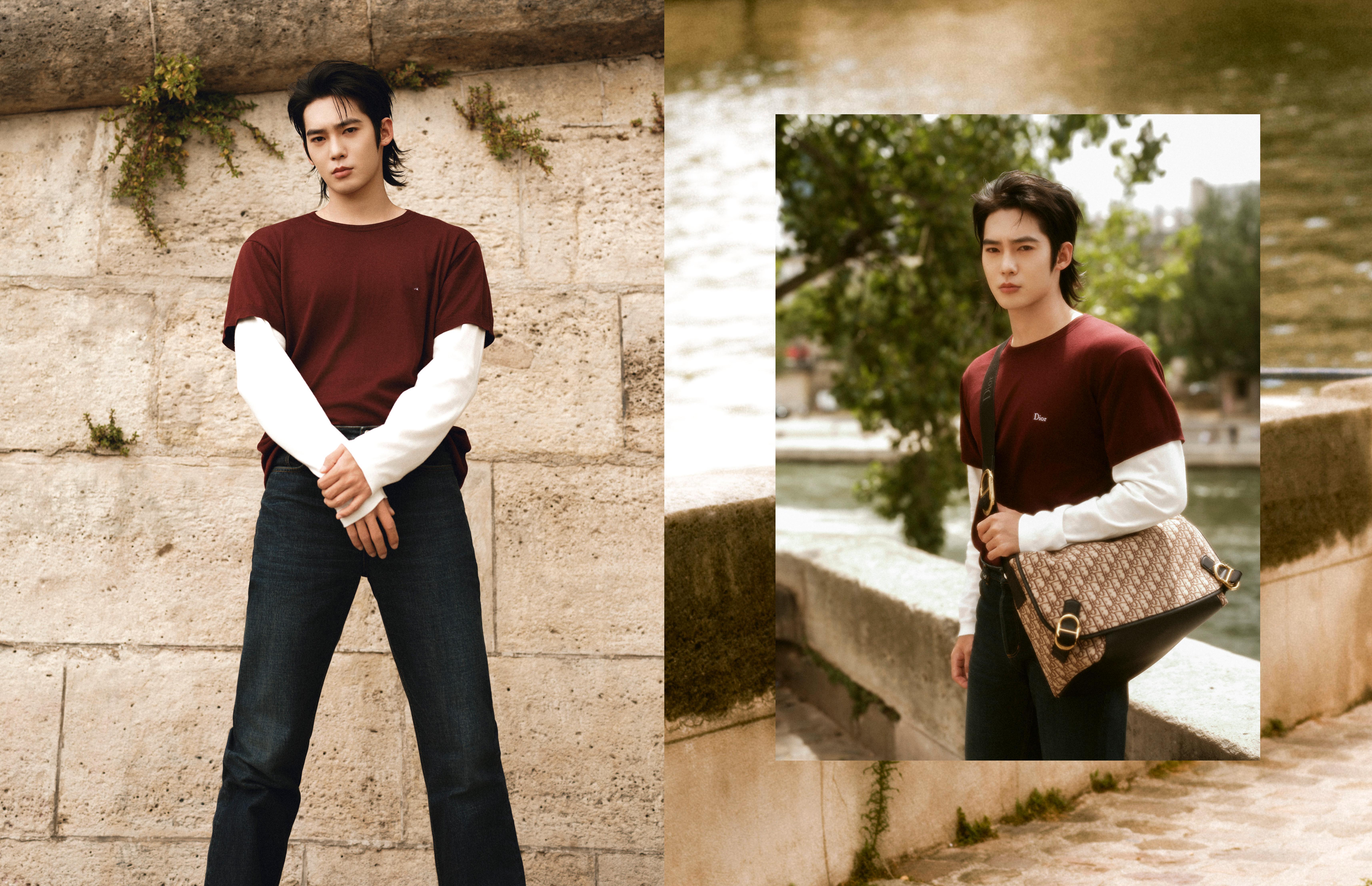 于适 × Dior Spring 2026 Menswear.第二组造型大片发布