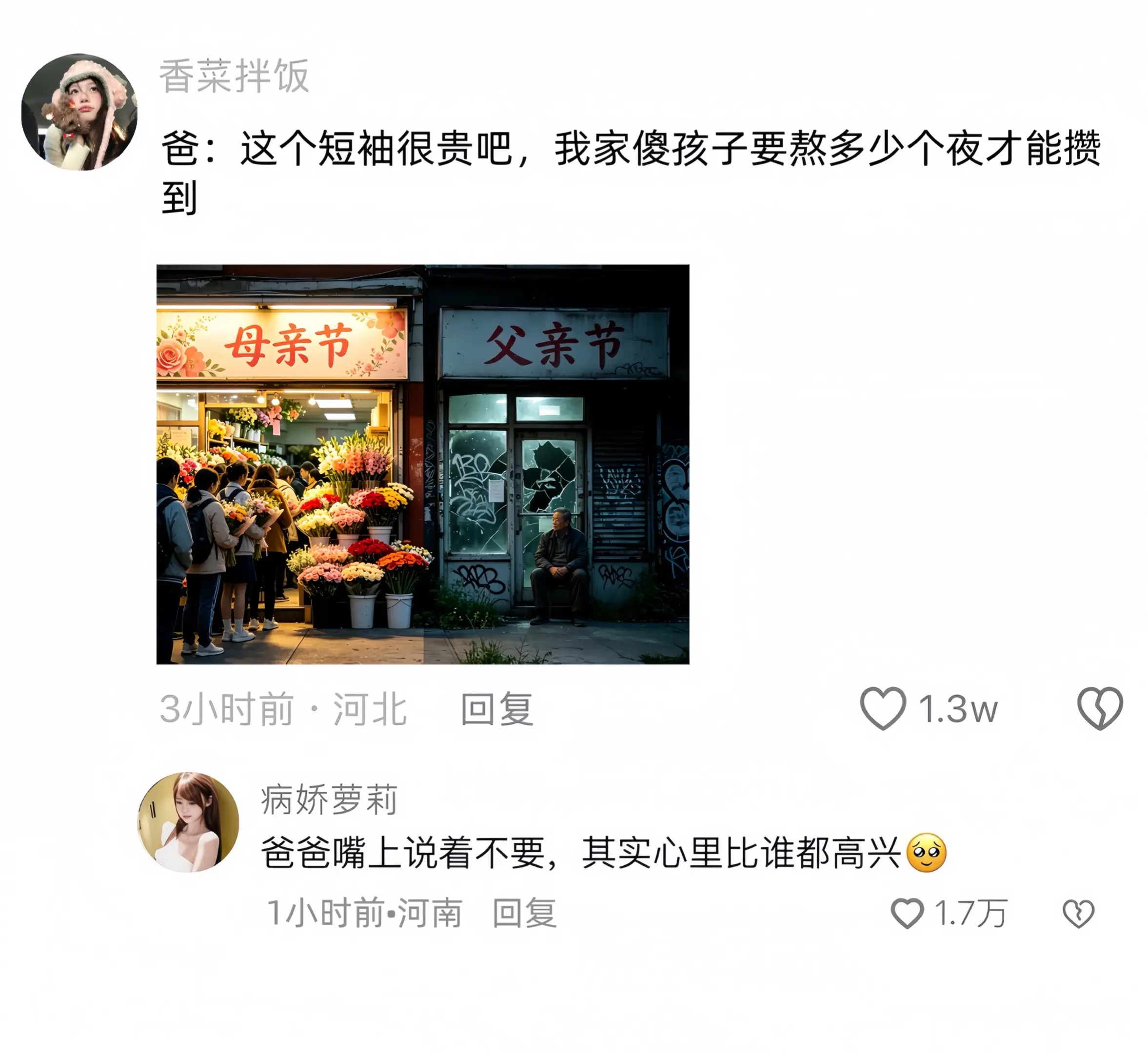 小时候给爸爸画的饼 终于在这个父亲节实现啦