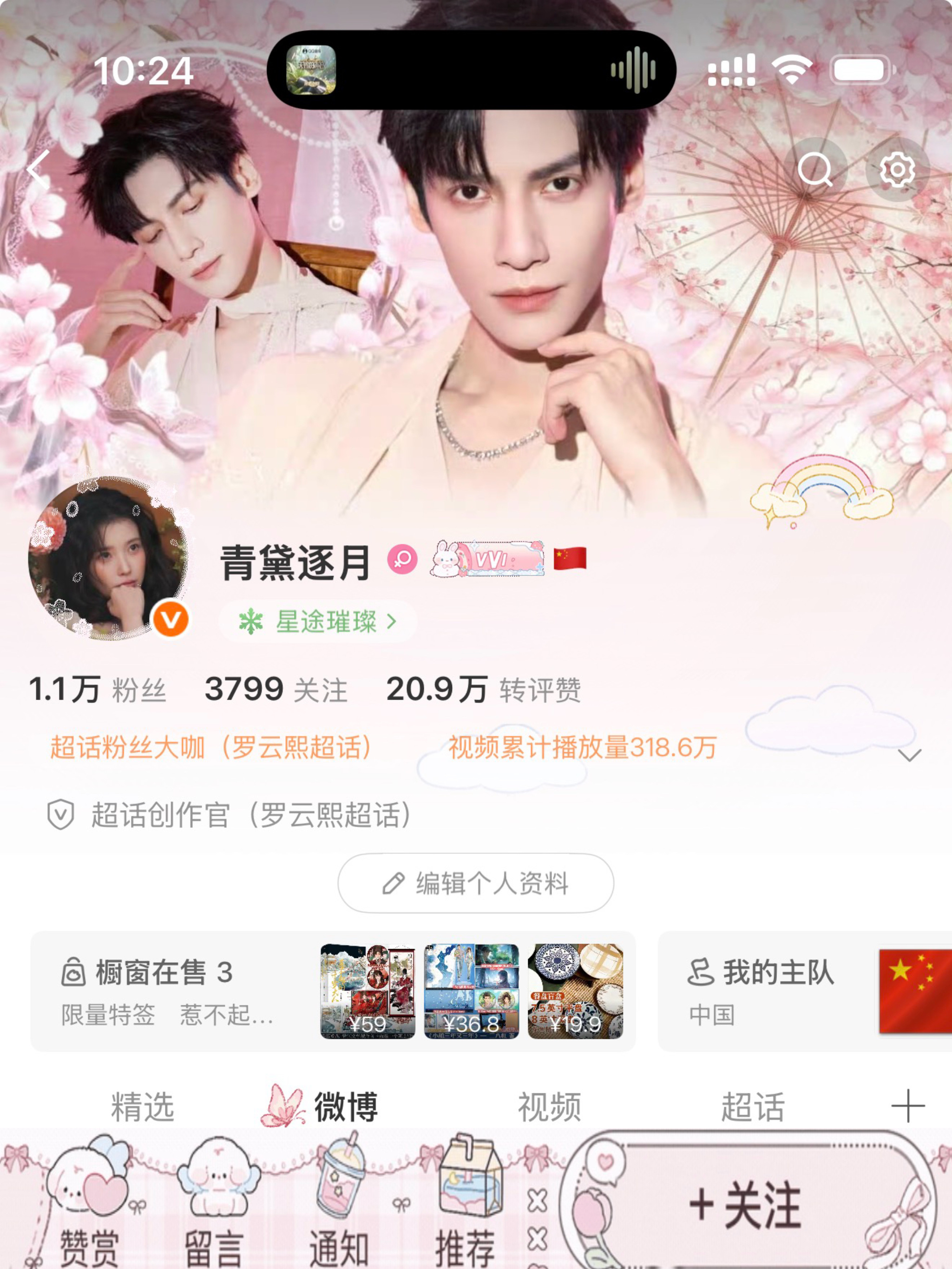罗云熙 🐰罗云熙💜罗云熙魅影神捕lyx罗云熙黎斯《桃花诺》·罗云熙版头预览，
