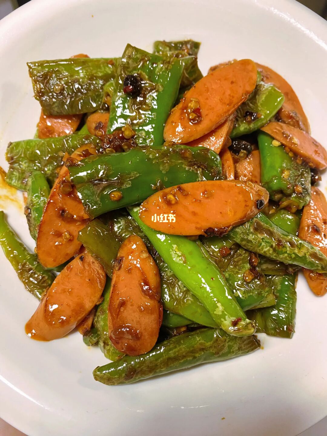 🌟虎皮辣椒火腿肠🌟一上桌就最受欢迎的菜！