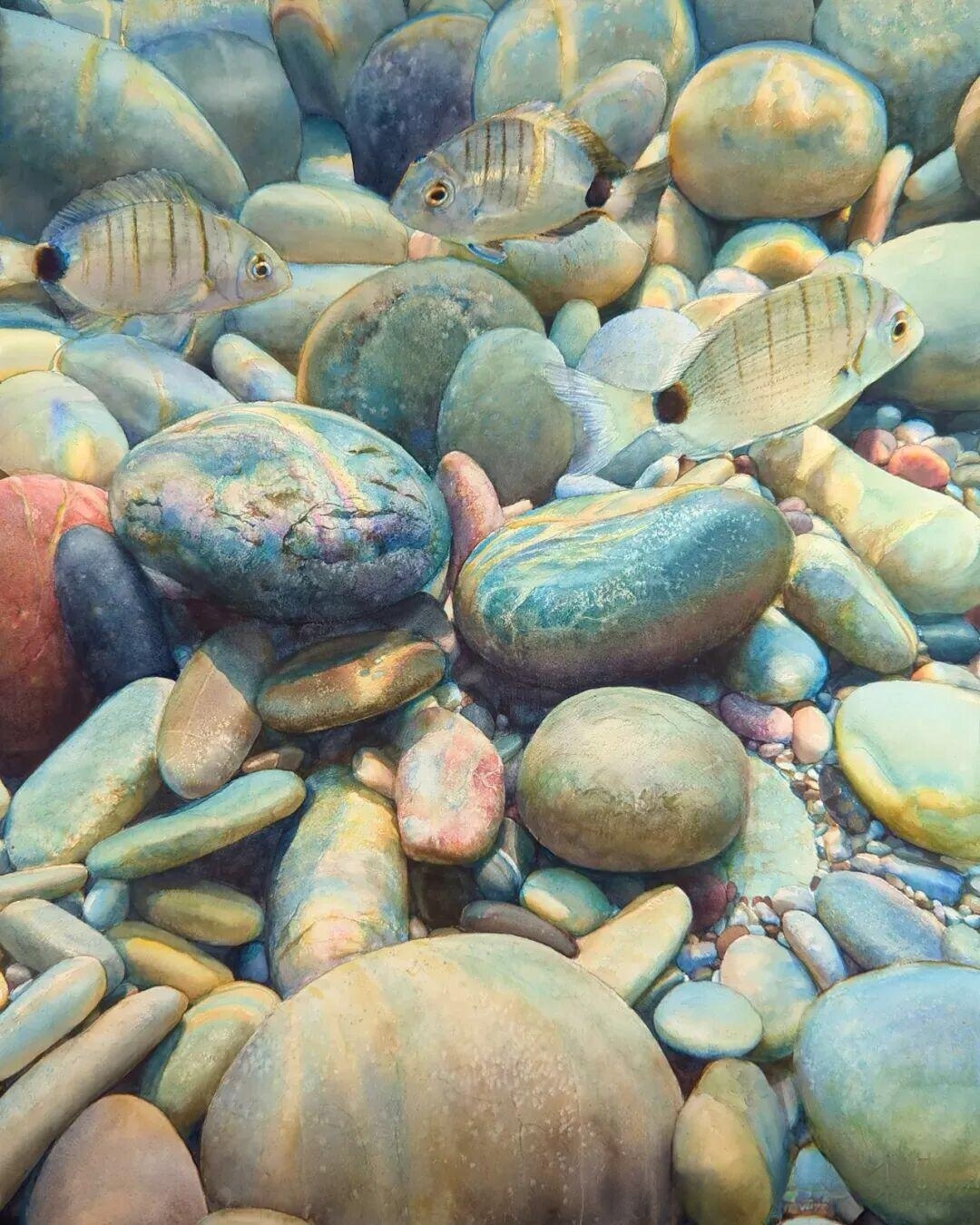 土耳其女画家鲁基耶·加里普（Rukiye Garip，1964-)水彩作品欣赏遇