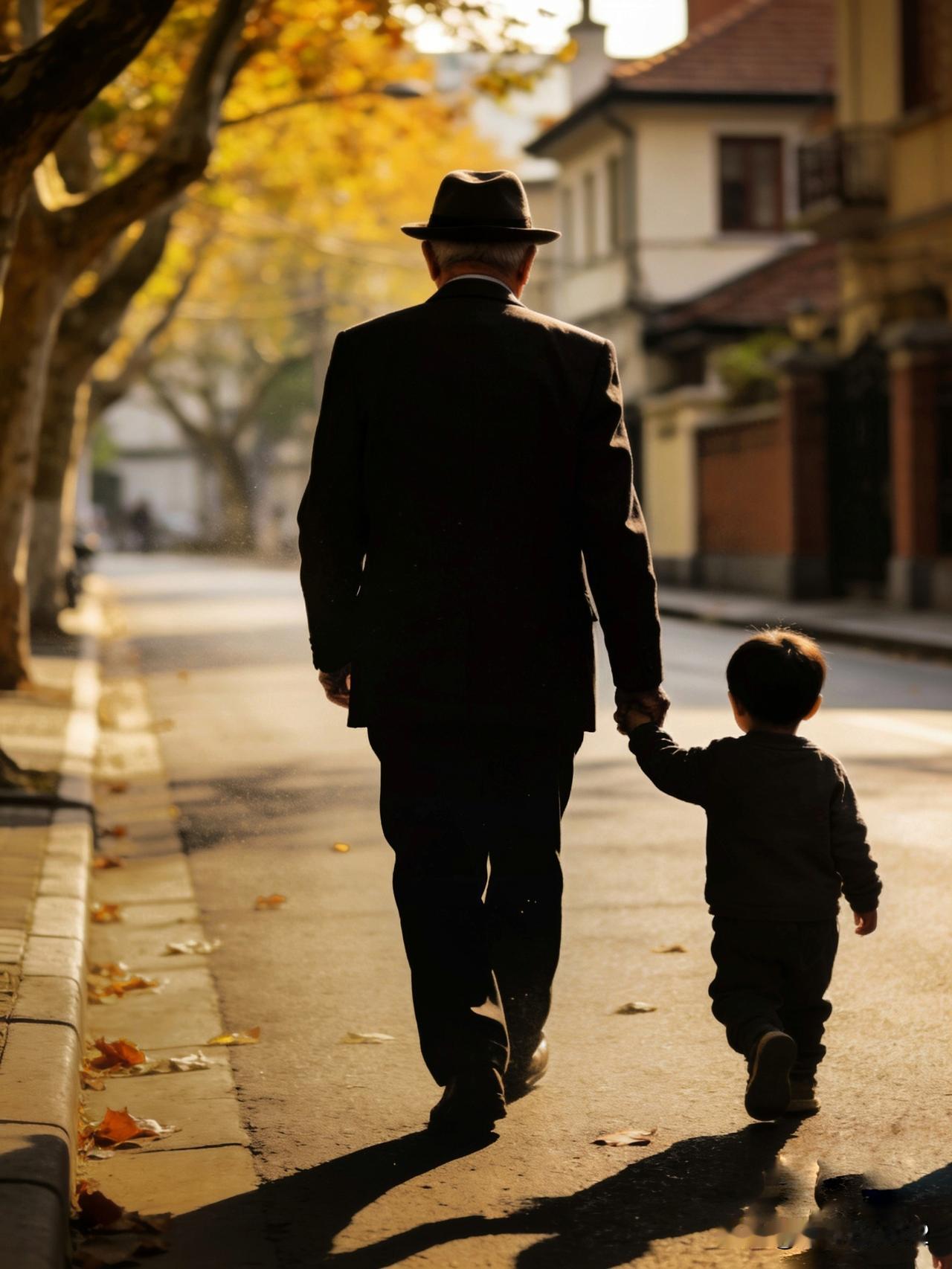 生日，爷孙重走儿时路。

      外孙的生日，我们家三代人齐聚一堂，共同见证