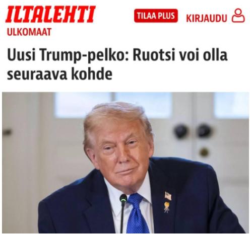 继格陵兰岛后，瑞典或成美国下一个目标瑞典当局称面临美国加大施压的风险。
 
瑞典