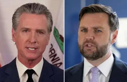 加州州长纽森今天（北京时间4月13日）写道：“JD·万斯在48小时内两次证明自己