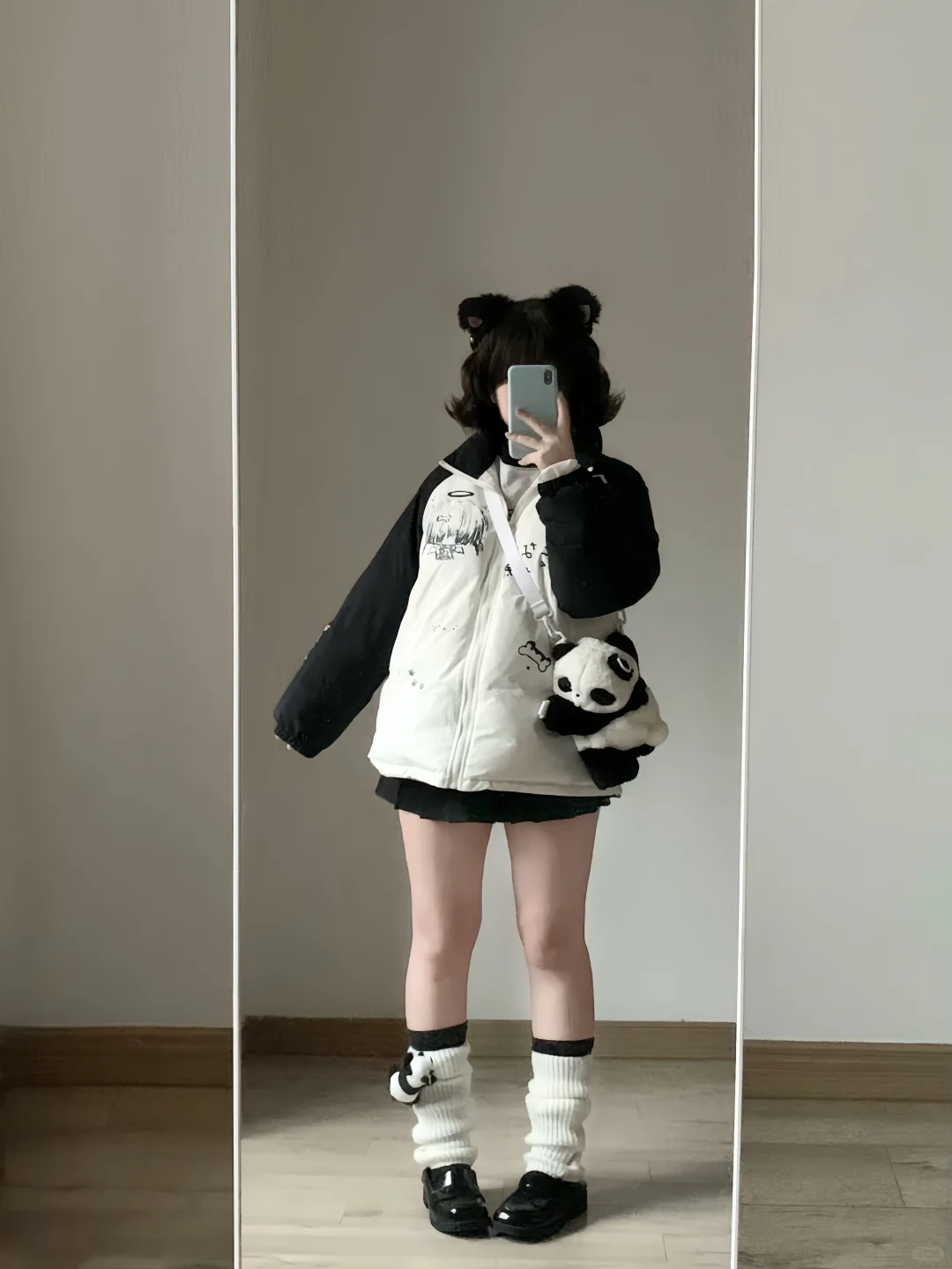 160 120｜微胖冬日宅萌感显瘦穿搭🐈‍⬛好可爱