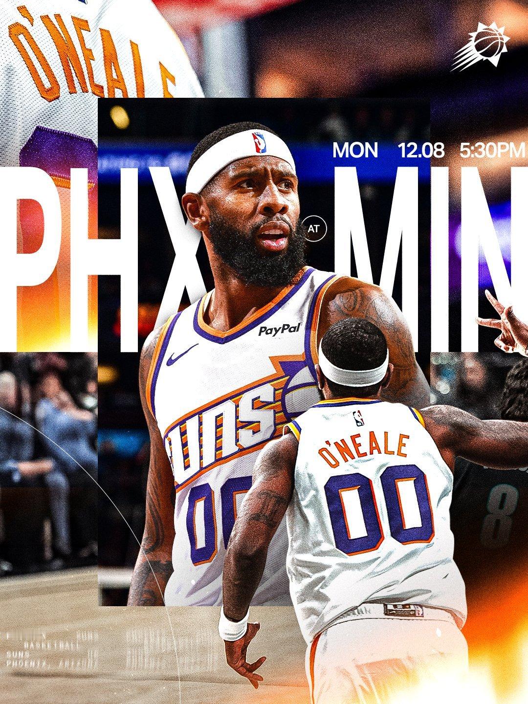 【比赛预告】太阳vs森林狼     🆚    📅12月9日🕙上午8:30菲