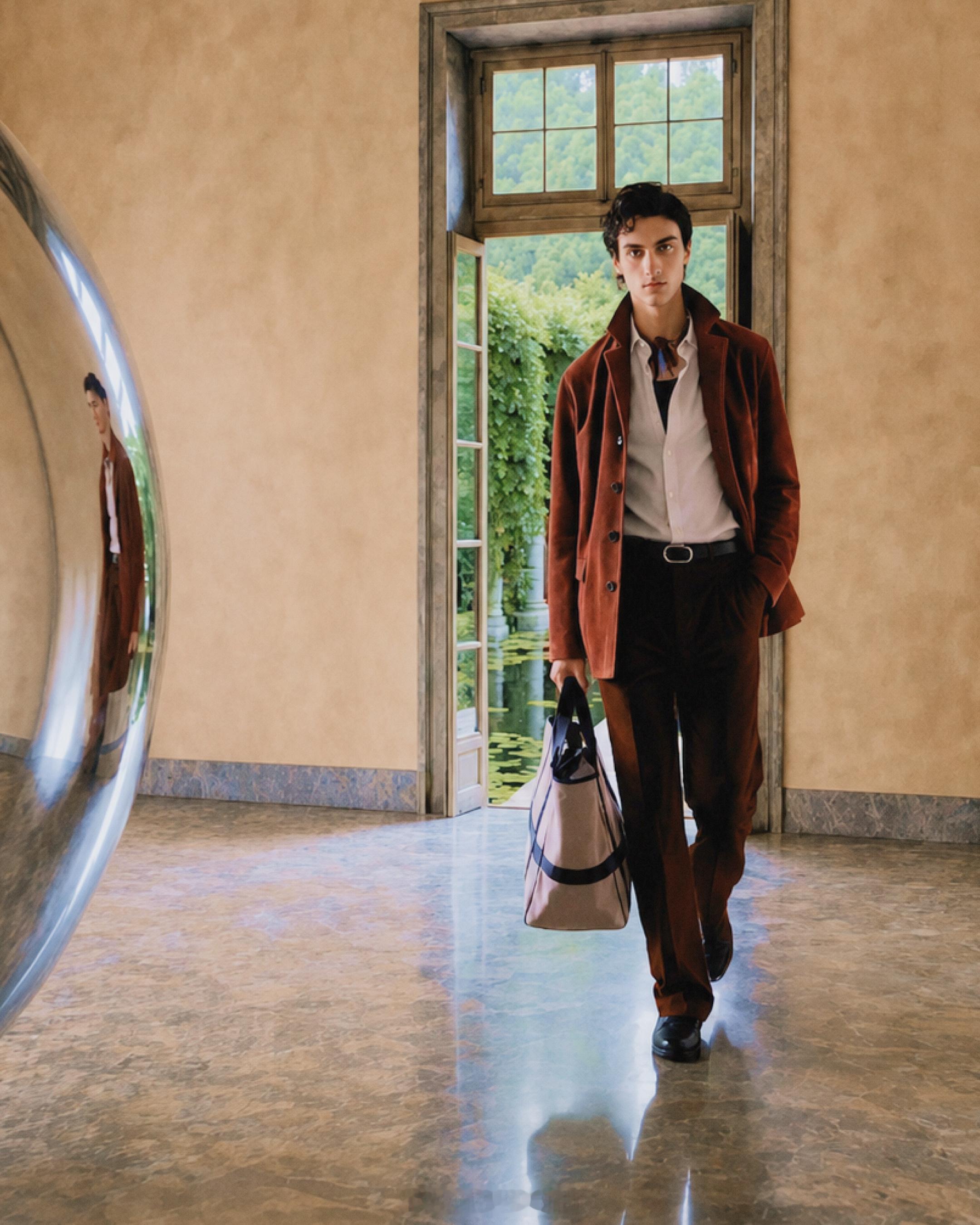 米兰，if 受邀 CORNELIANI 2027 春夏系列预览～本系列以「 Th