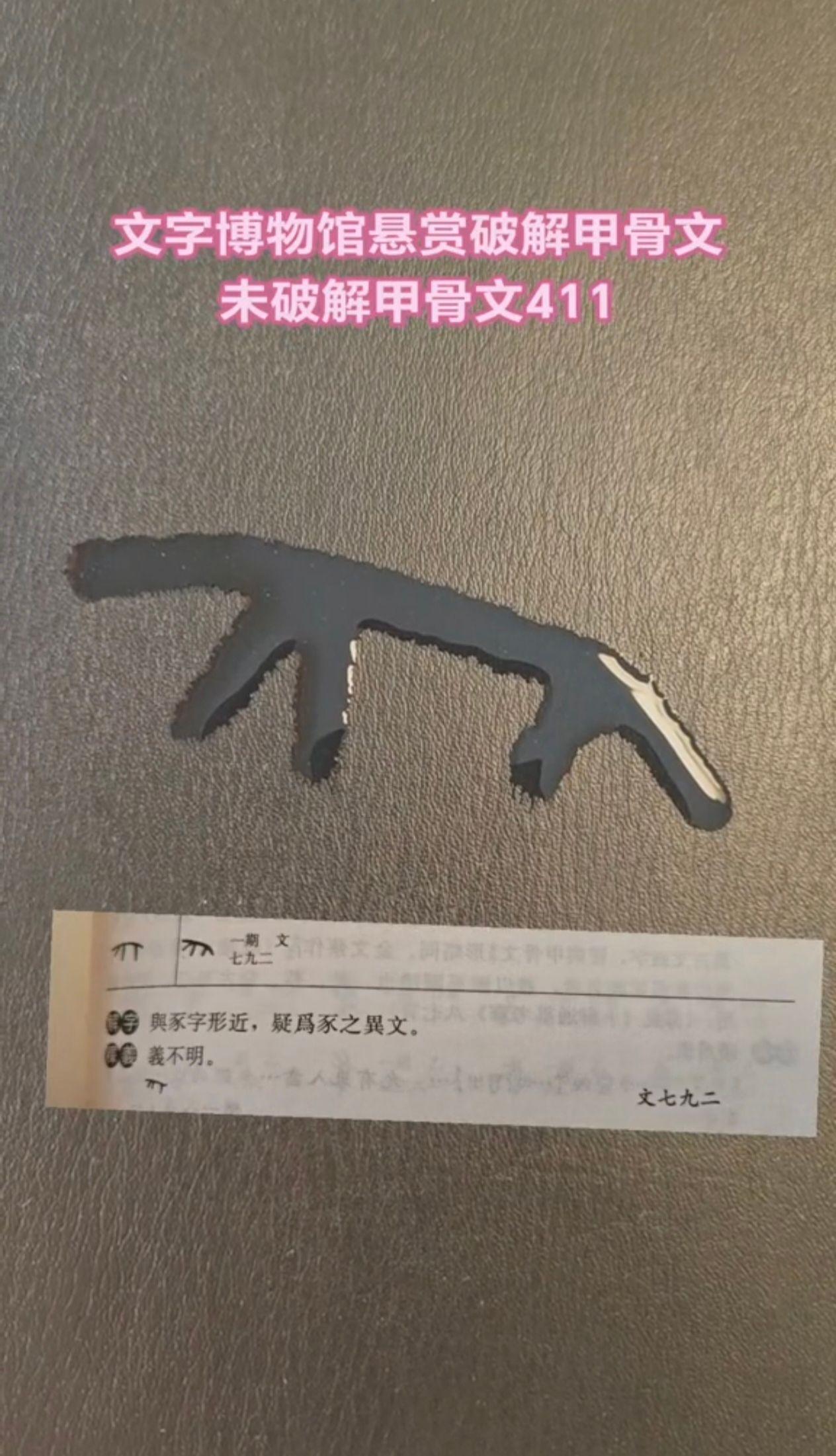 连专家都无法破解的甲骨文，你看是什么字？你觉得古代造字的时候用什么表示冰？
你知