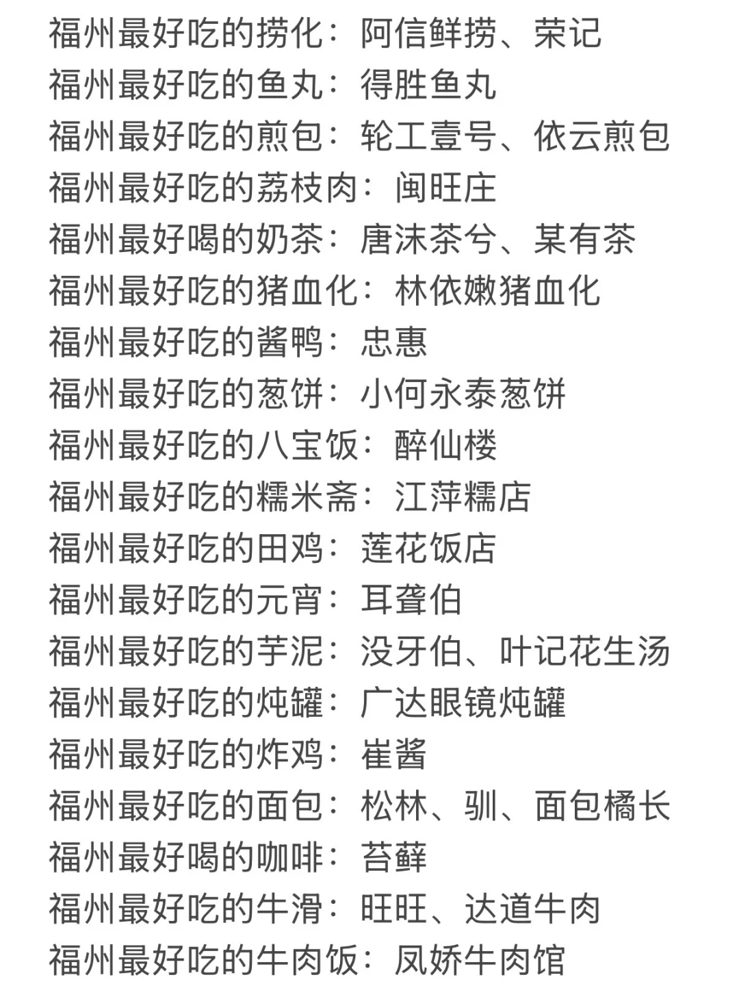 福州真正nb的必吃榜！！