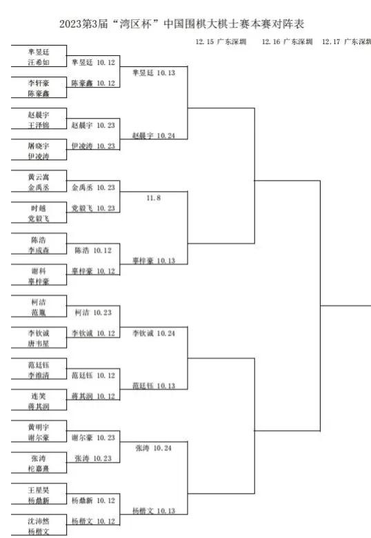 八缺一~大棋士赛战况快报



第3届中国大棋士赛32强本赛在国内、国际赛事密集