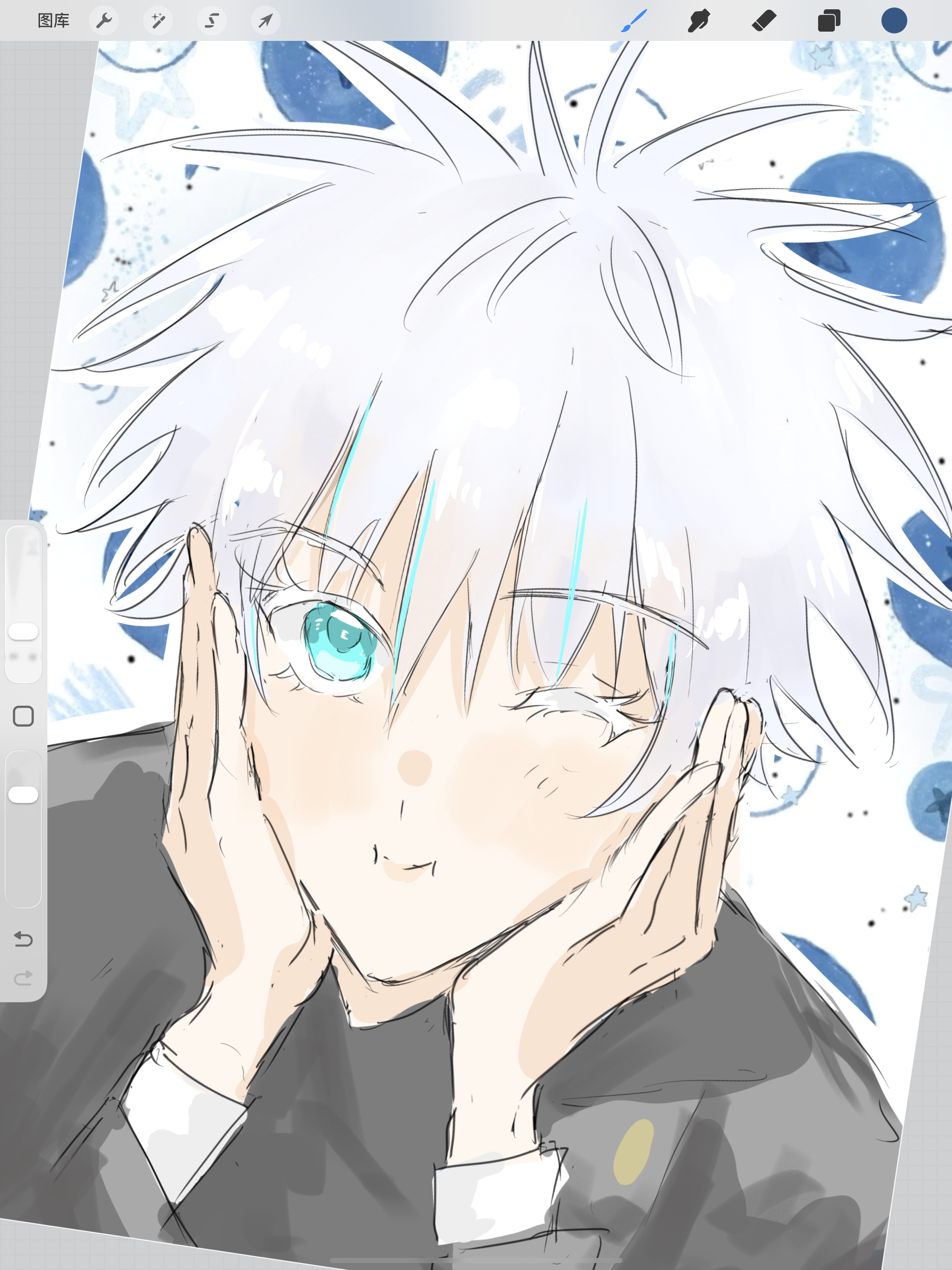 五条悟[超话]  谁懂捧脸杀 ​​​