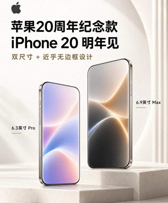 苹果跳过iPhone 19！iPhone 20 Pro早期方案曝光