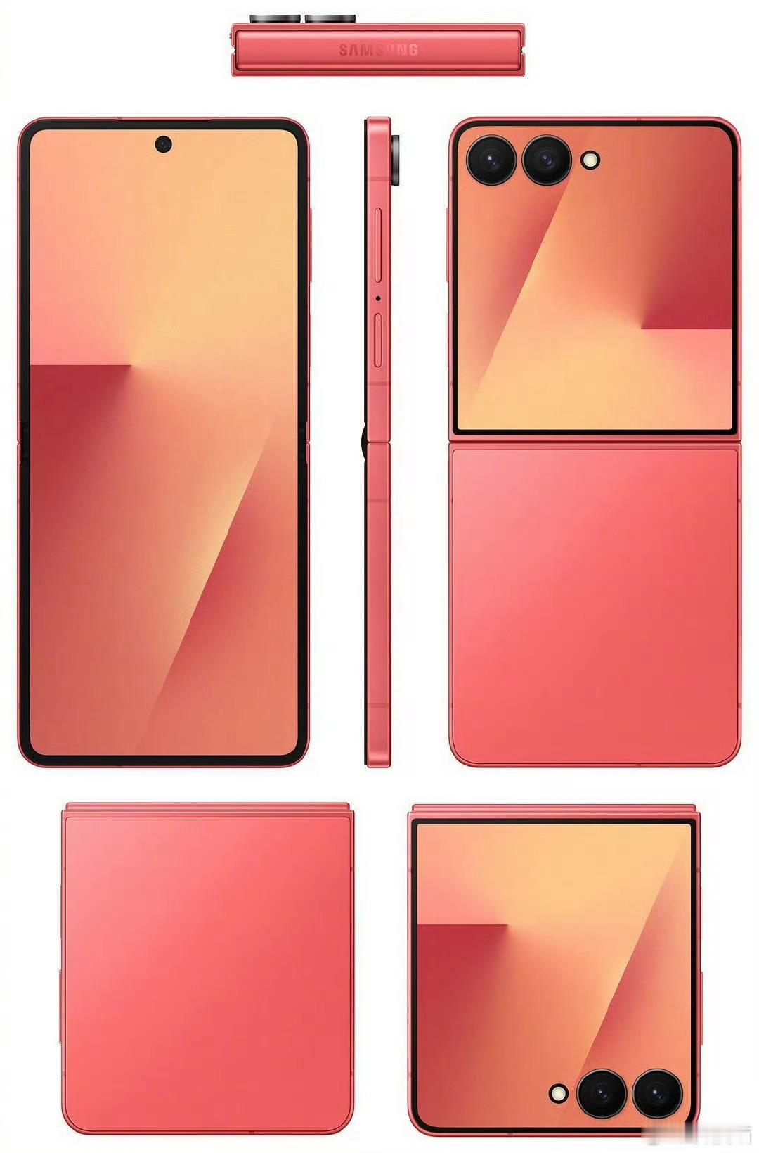 图1-3：三星 Galaxy Z Flip7 图4-5：三星Galaxy Z F