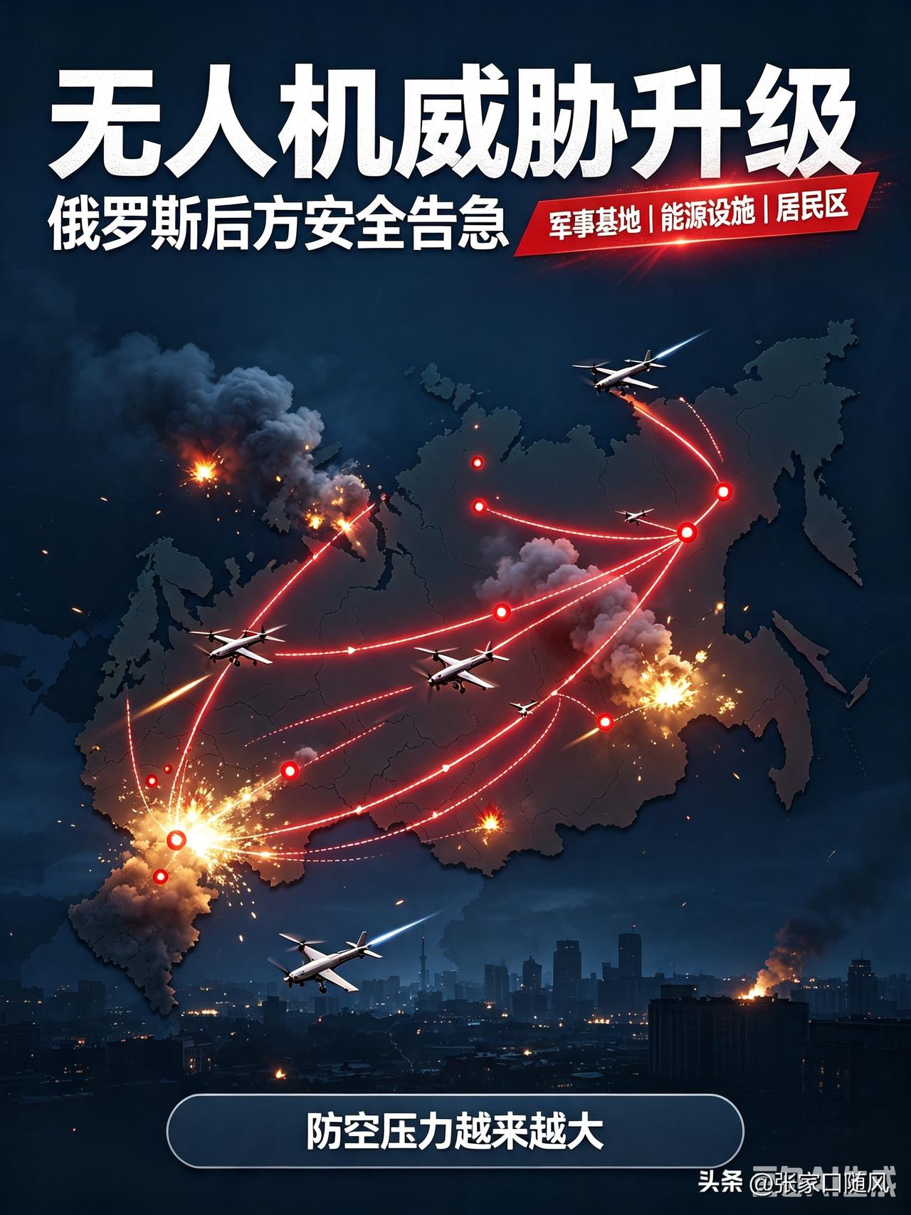 乌克兰的无人机对于俄罗斯来说，那简直是灾难。

每天飞那么多的无人机，在空旷地打
