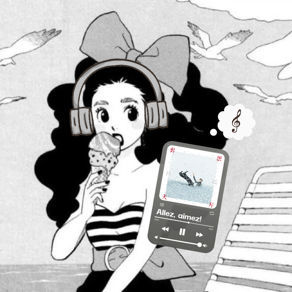 换回听歌头像🎧 存了模板，评论区抽10个宝宝做头像[么么哒] ​​​