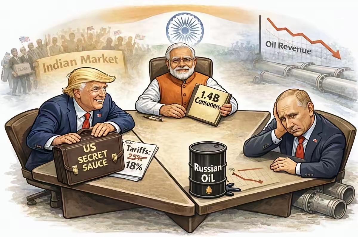 印度弃俄投美！莫迪同意彻底放弃俄油！转头投靠美国！大举进口委内瑞拉原油！2026