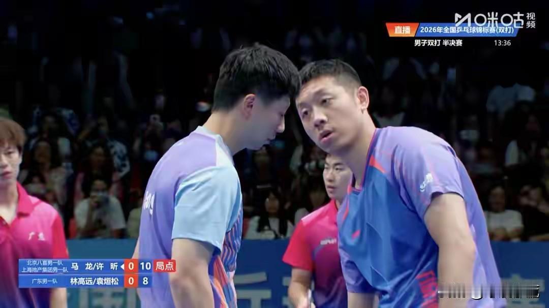 加起来73岁的龙蟒组合挺进决赛了，将和黄友政/向鹏争夺金牌。今晚的新老对决，对教