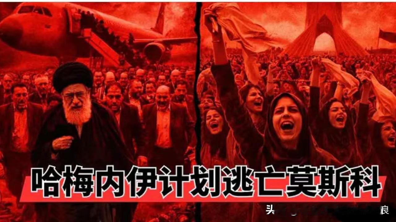 神权体系将崩塌，哈梅内伊要跑路。

伊朗持续数日的全国性大规模抗议游行愈演愈烈，