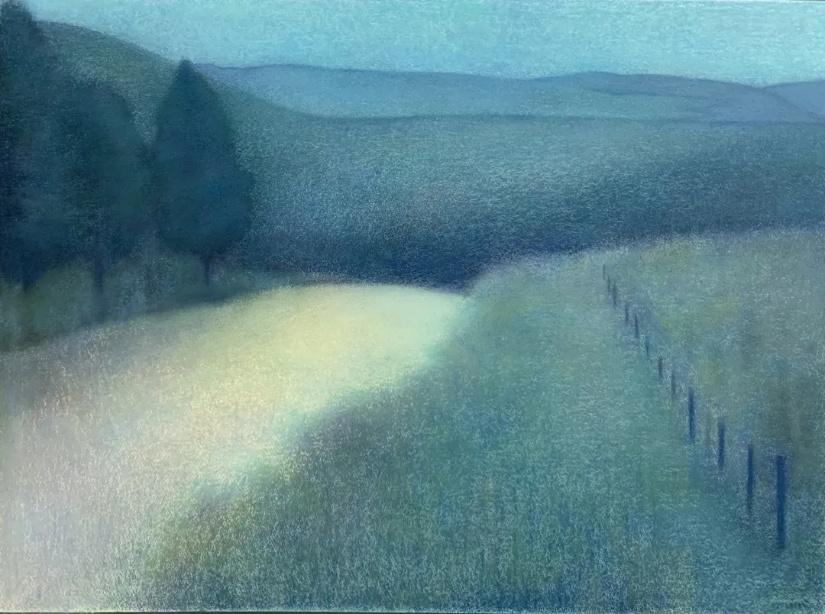 初见，是混沌的虚无与迷失的归途，雾是雾，影是影。
再看，那消散的路径是意识回归本