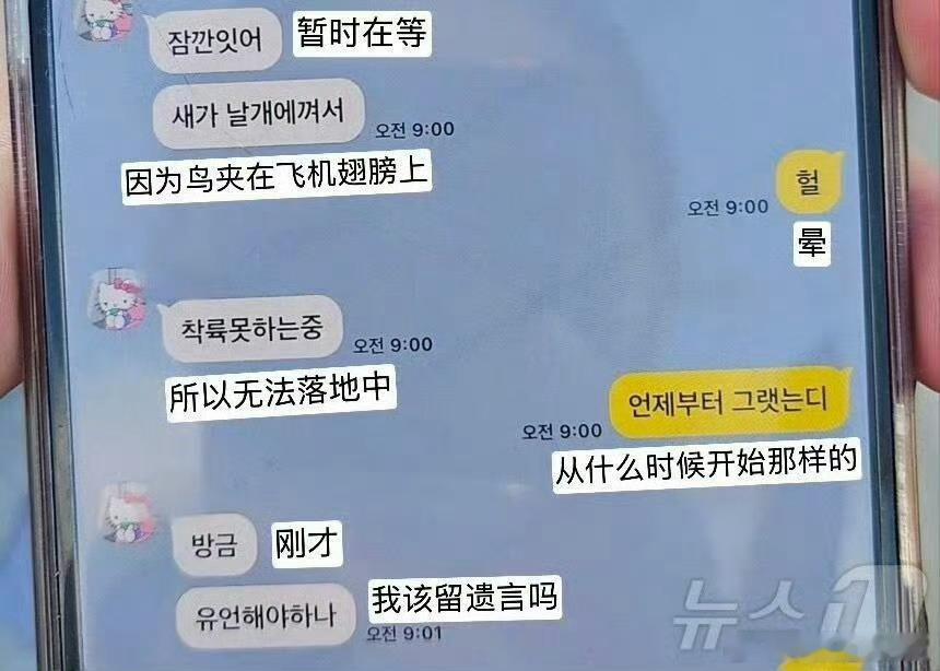 韩国客机着火179人遇难 哦不……等待死亡真的很可怕[衰][衰]逝者安息[蜡烛]