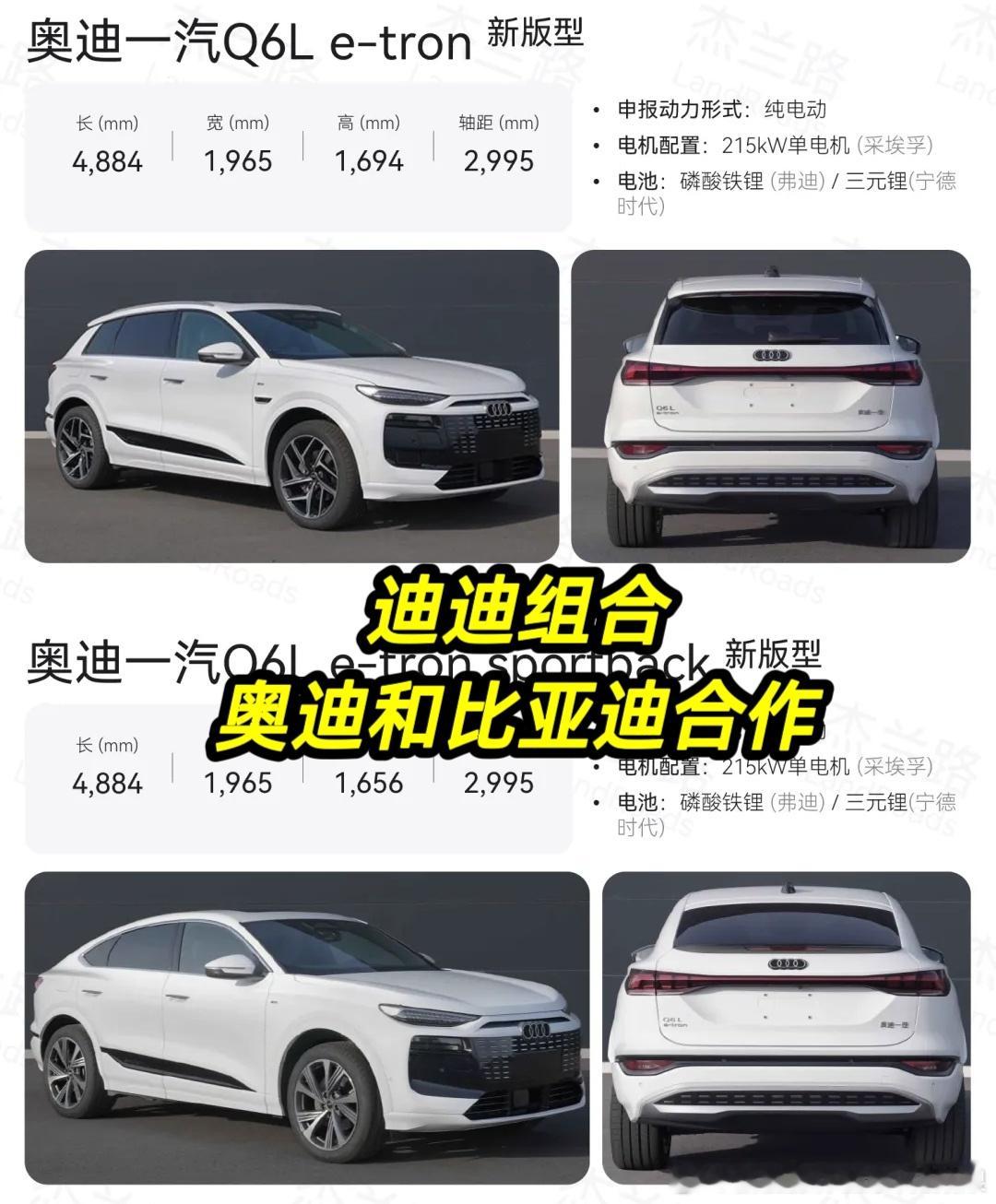 迪迪组合奥迪和比亚迪合作！由长春一汽弗迪供应磷酸铁锂刀片电池