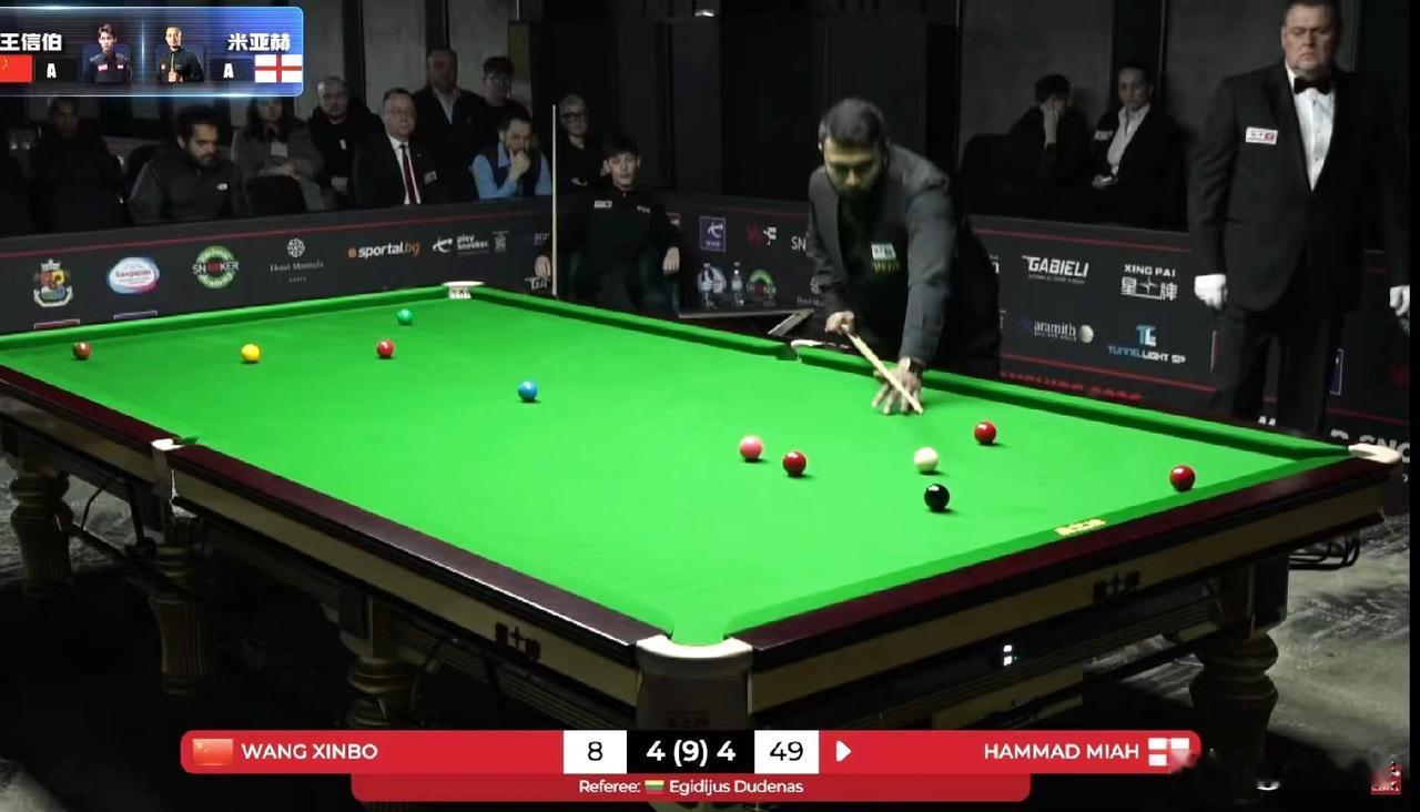 王信伯4-5被哈马德·米亚赫绝杀，获得WSF亚军，遗憾没有拿到职业资格，冠军米亚