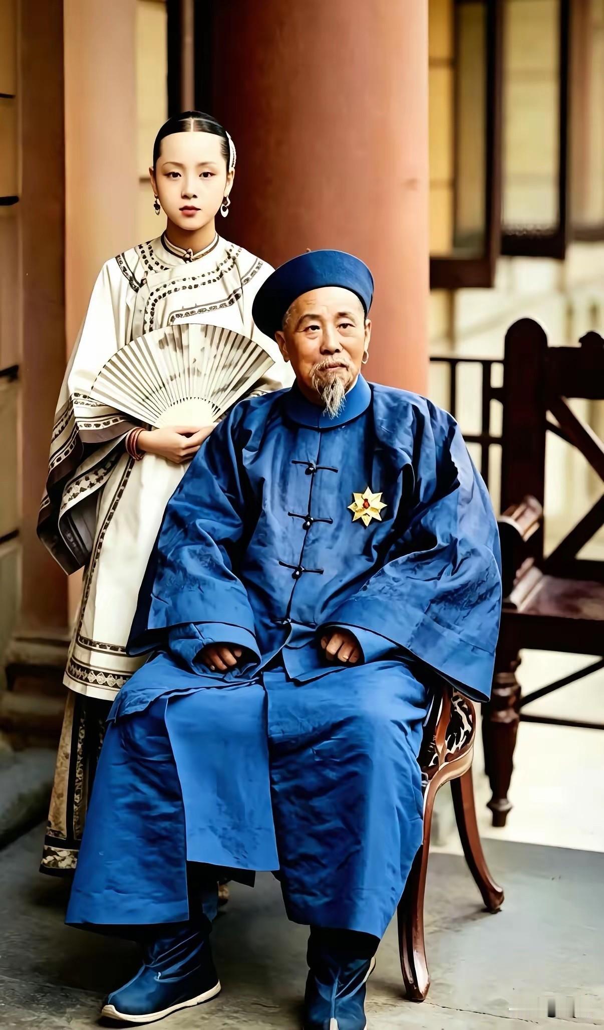 李鸿章和他的16岁侍妾，按理说他的钱财，好几代人都花不完啊