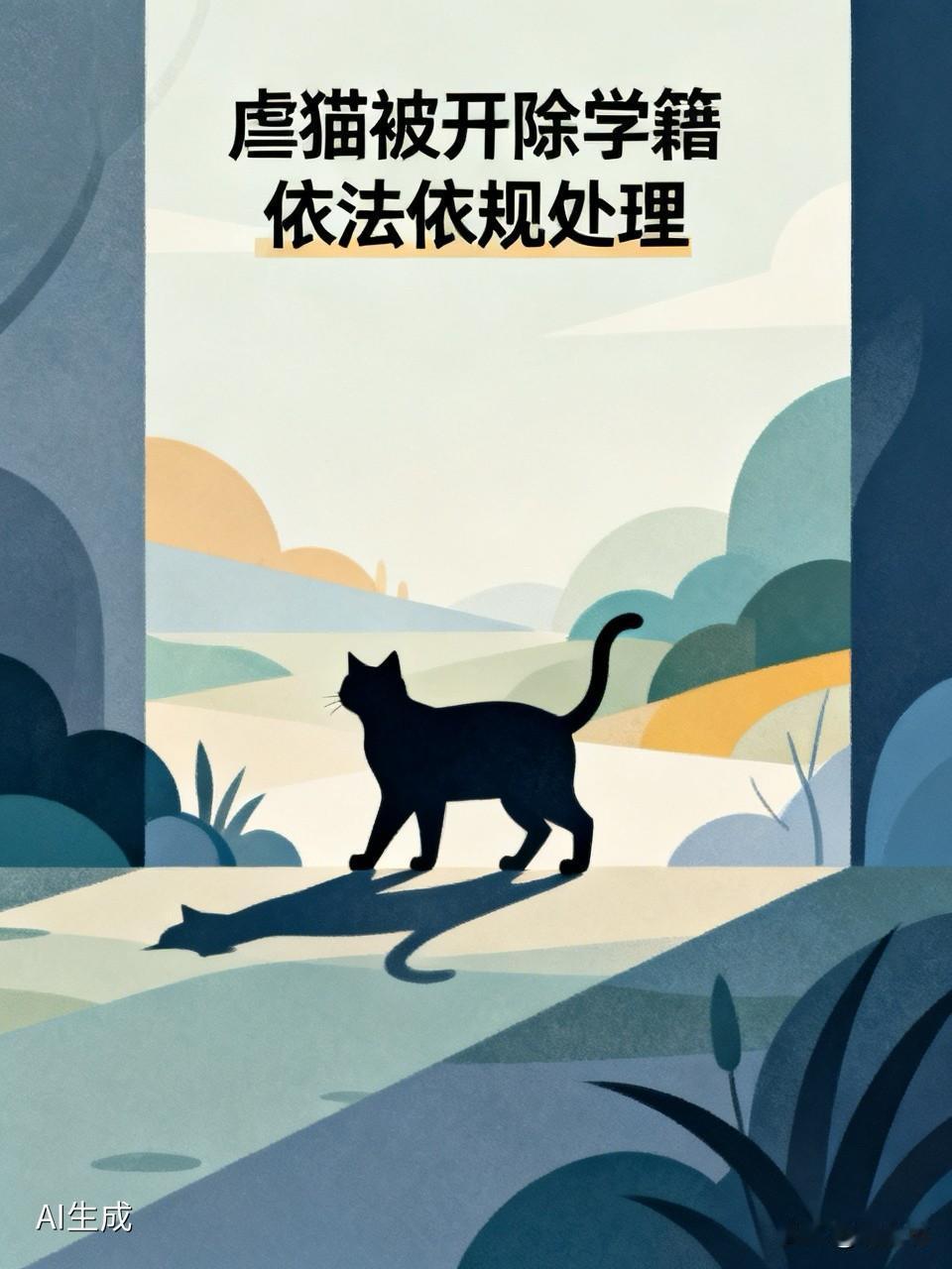 虐猫被开除学籍，重吗？我觉得不重！

赣南师范大学科技学院，一名学生，邱某某。发