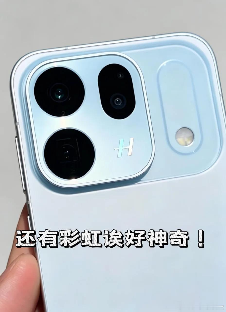 这个Find X10 冰蓝色居然有彩虹🌈发现OPPO Find X10 的一个