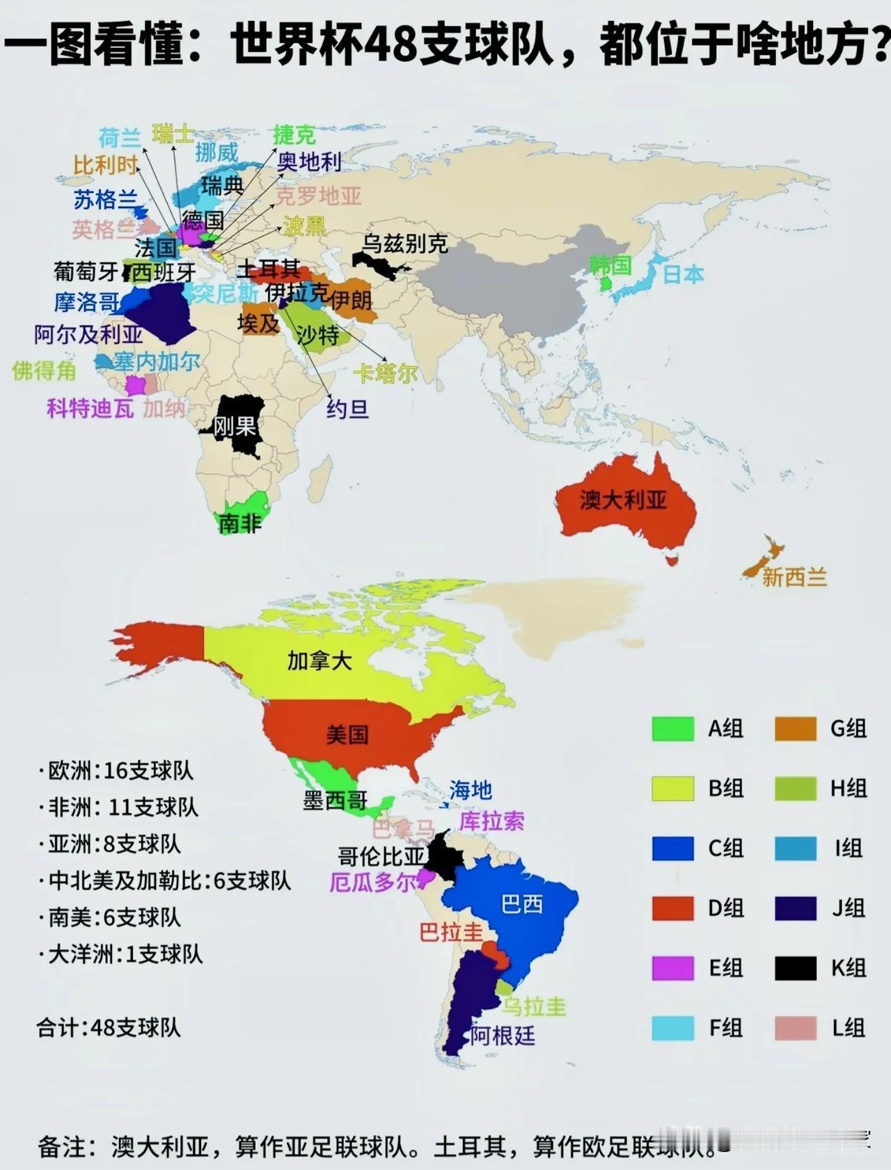 48队世界杯地图曝光：两个人口十几万的弹丸小国，凭什么能站在足球最高舞台？
 
