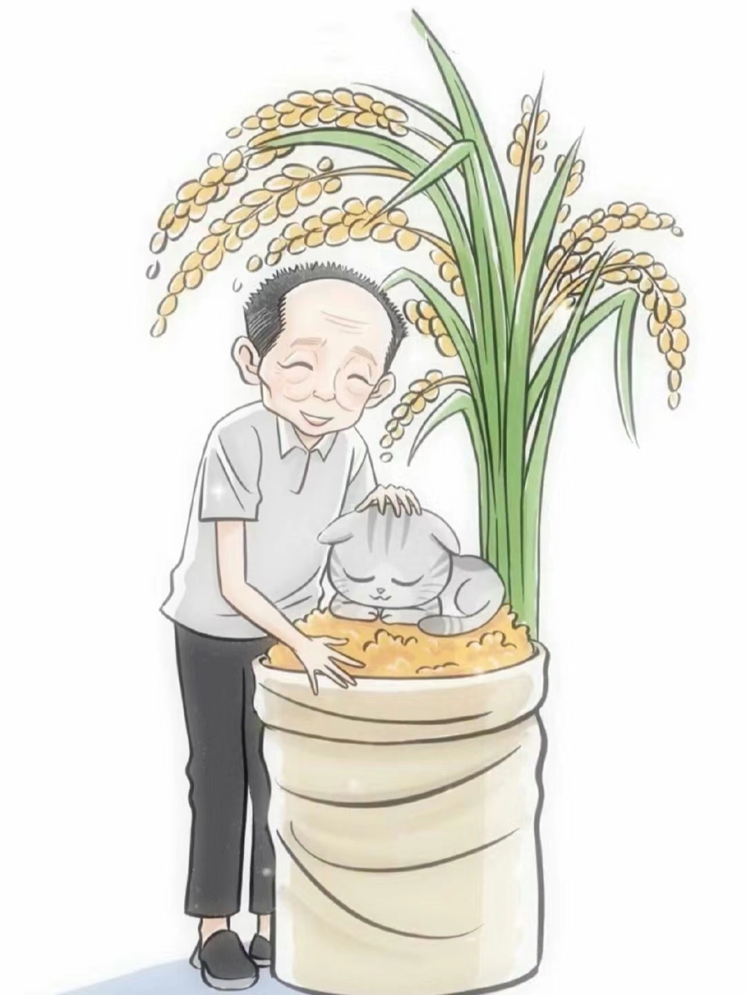 今天是世界粮食日，金秋时节，风吹稻香，🌾追忆“杂交水稻之父”袁隆平爷爷，一粥一