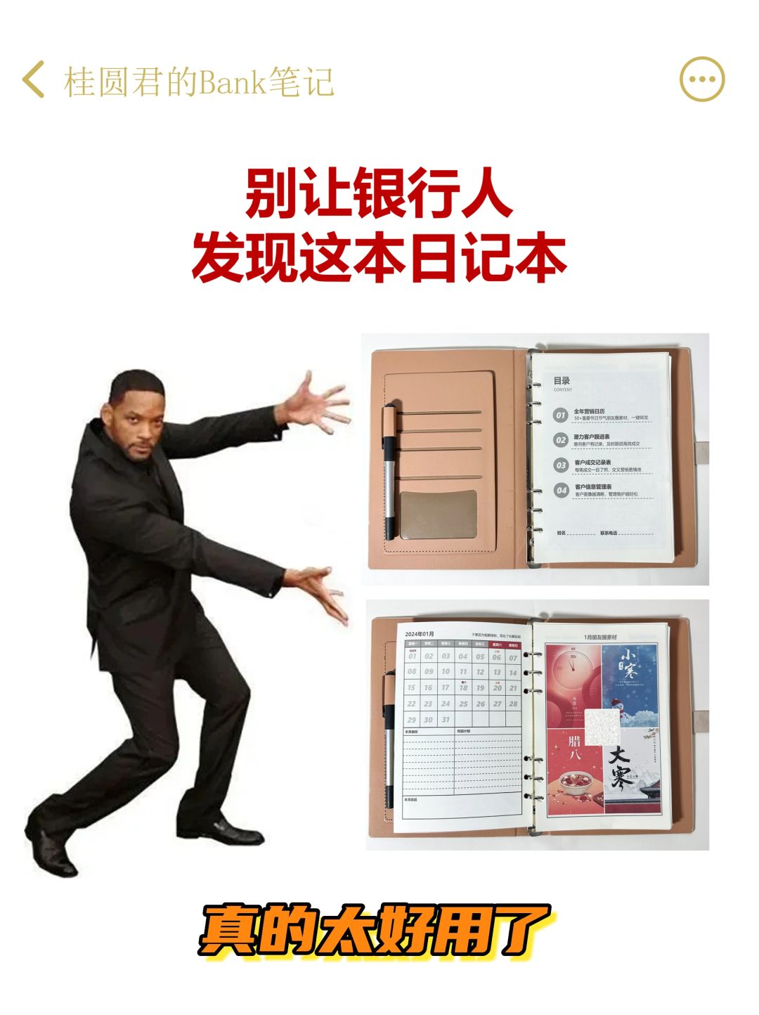 千万别让银行人发现这本日记本，真的太好用