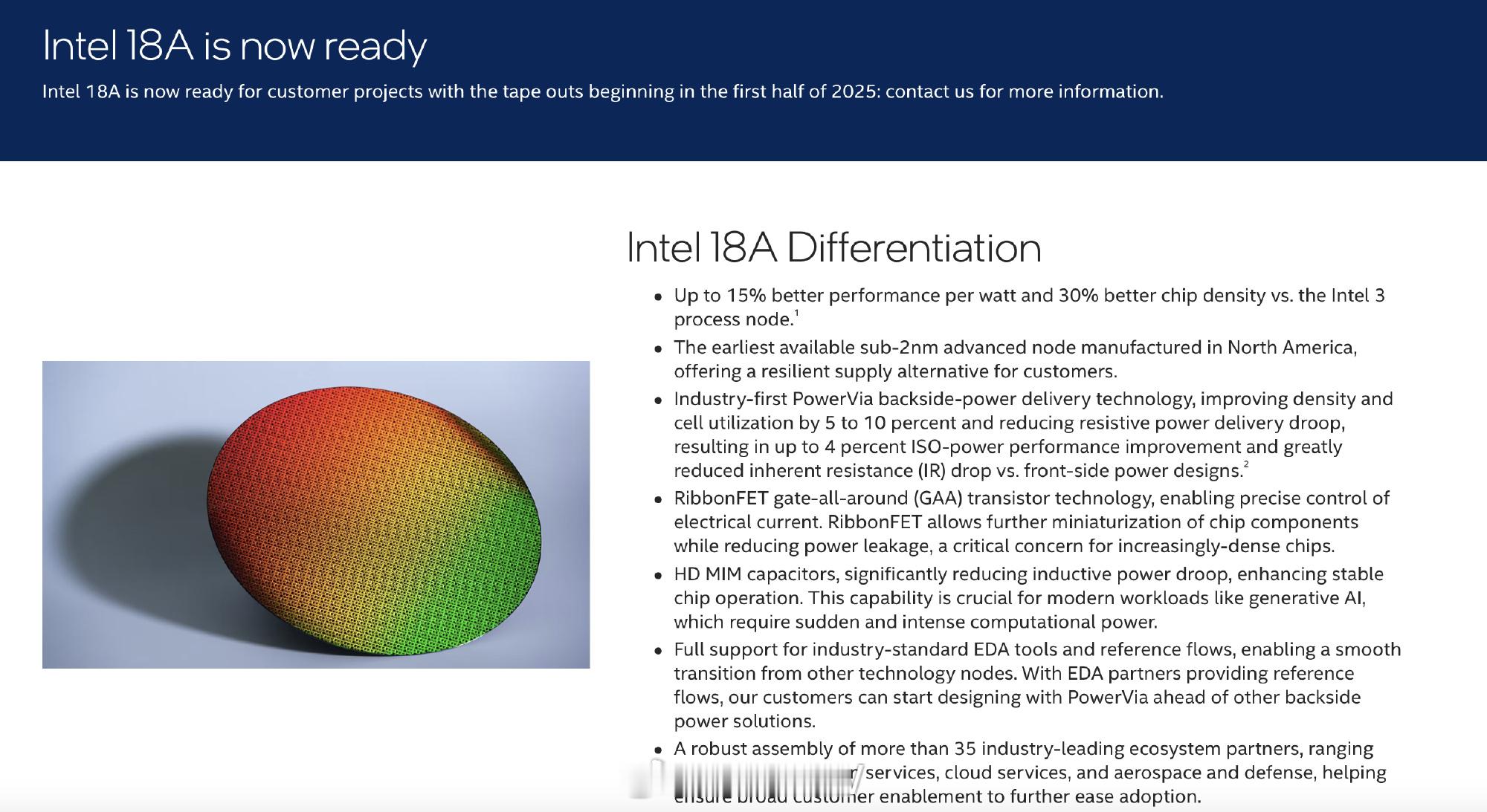 其实我真觉得目前的Intel 18A是比起当初有所缩水的，18A上了GAA和Po